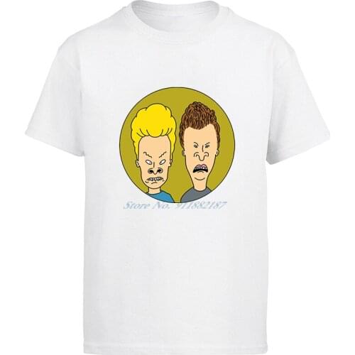 New mens Beavis And Butthead Print Vintage Graphic Cool Tops Short Sleeve Funny Harajuku Streetwear Men clothing