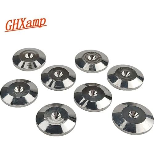 GHXAMP 8pcs Speaker Spike Pad Universal Audio Suspension Pad Hifi Floor Stand Feet For CD Player Amplifier Subwoofer Loudspeaker