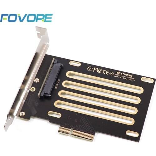 PCIE 3.0 x4 Lane to U.2 U2 Kit SFF8639 Host Adapter for Intel Motherboard 750 2.5" NVMe PCI e SFF-8639 SSD Riser converter Card