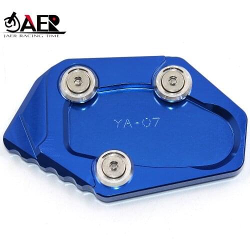 JAER For Yamaha YZF-R3 ABS 2018 CNC Motorcycle YZF R3 Side Kickstand Stand Extension Plate YZF R25 2013-2018 YZF R3 2015-2018