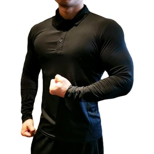 Long Sleeve Compression Top Gym Fitness Tight Compresson Jetseys Quick Dry Running Shirt Men Bodybuilding Sport T-Shirt