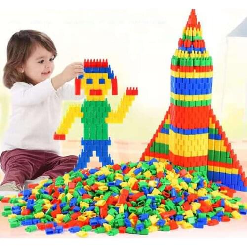 New Rocket Bullet Building Blocks Toy Educational 3D Model Construction Toys DIY Toy Gun Plane Montessori Toys for Kids Gifts