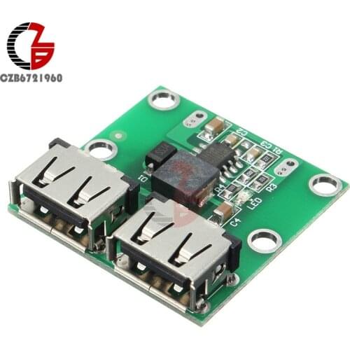 Dual USB Step Down Power Charging Supply Module DC-DC 6V-24V to 5.2V 3A Buck Converter Transformer Voltage Regulator Charger