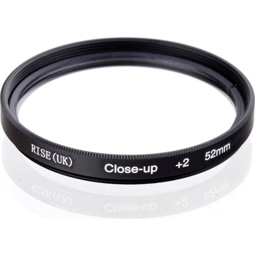 RISE(UK) 52mm Close-Up +2 Macro Lens Filter for Nikon Canon SLR DSLR Camera