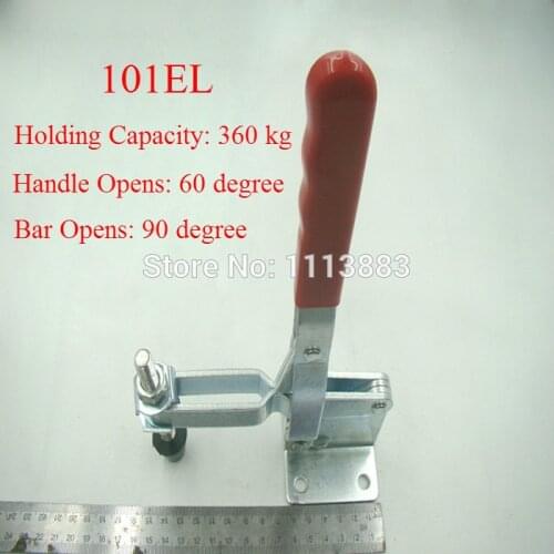 Vertical Type Toggle Clamp 101EL Long U Shaped Bar Holding Capacity 360KG 794LBS