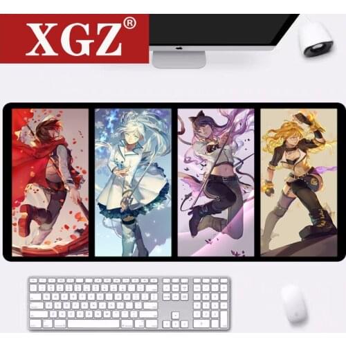 Xgz Cute Mouse Pad Super Creative Ins Tide Game Computer Keyboard Office Long Table Mat Kawaii 40x90cm Pc Pad for Girls Bedroom