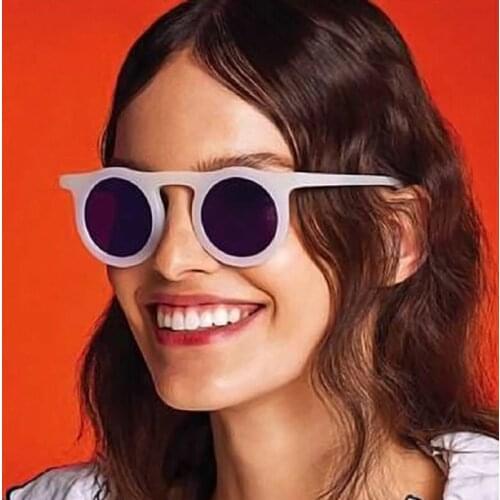 2020 Fashion Vintage Driving Sunglasses Women Men Classic Brand Design Round Small Frame Sun Glasses Pink Goggle Unisex UV400