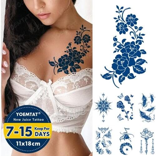 Semi-permanent Tattoos Body Art Waterproof Temporary Tattoo Sticker Owl Lion Tiger Tatoo Arm Fake Dragon Eagle Tatto Women