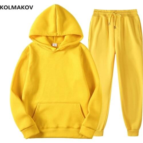 Hoodies+trousers)2021 spring autumn Fashion Brand men Hoodies Male Casual Sweatshirts Mens Sweatshirt Tops full size M-3XL
