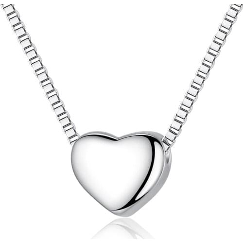 Fashion Personality Exquisite Necklace Ladies Necklace Shiny Heart-shaped Necklace Silver color Necklace To Send Ladies Gifts