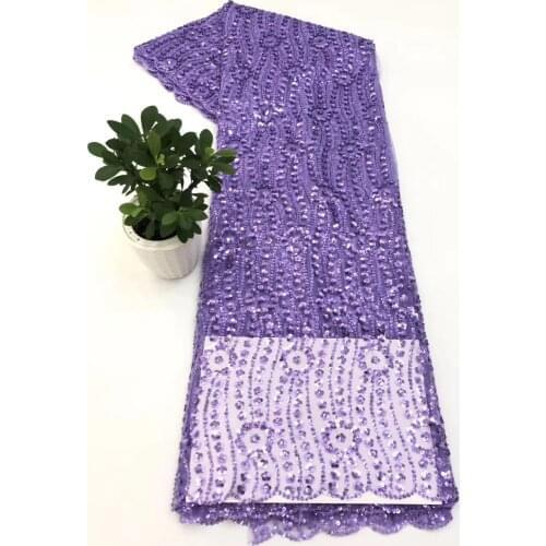 African Sequin Lace Fabric 2021 High Quality Lace Fabric Nigeria French Tulle Lace Fabric, Used For Garment Sewing D41621