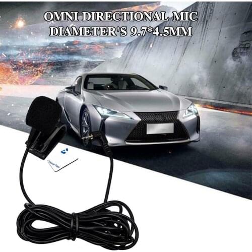 Car Audio Microphone 2.5mm Clip Jack Plug Mic Stereo Microphone DVD Mini External Radios Car For Pioneer Wired Auto Radio M9Z4