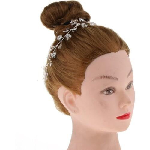 Shiny Rhinestone Hair Vine Headband Wedding Bridal Party Prom Hair Accessory