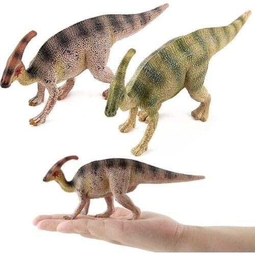 Action&Toy Figures Jurassic Parasaurolophus Dinosaur Toys Plastic Animal Collectible Model Furnishing Toy Mobile Phone Straps