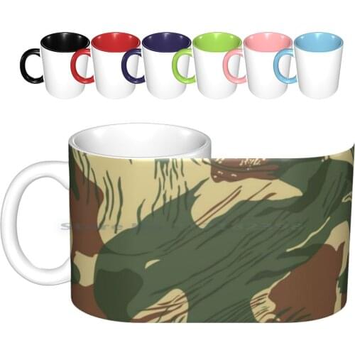 Rhodesian Brush Stroke Camouflage Ceramic Mugs Coffee Cups Milk Tea Mug Rhodesia Rhodesian Brushstroke Camouflage Africa