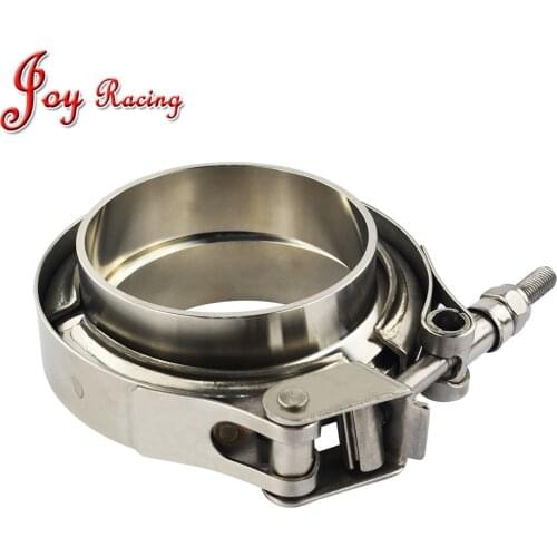 Free shipping 2.5" 2.75" 3" 3.25" 3.5"3.75" 4" 4.5" 5" 6" 304 Steel Stainless Male&Female Flange Quick Release V band Clamp kit