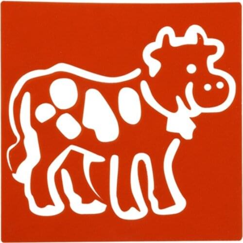Cute cow pvc Layering Stencils for DIY Scrapbooking/photo album Decorative Embossing DIY Paper Cards Crafts
