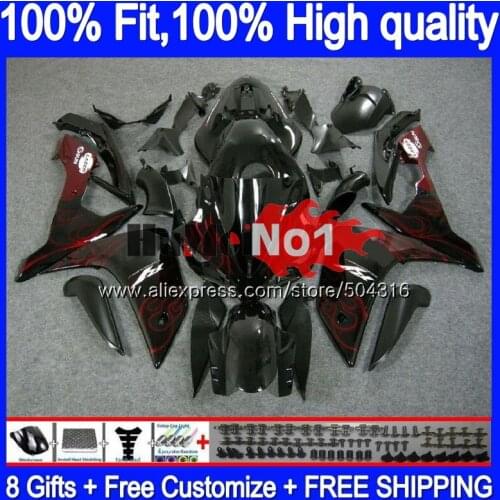 OEM Injection For YAMAHA YZF R 1 YZF 1000 YZF R1 07 56MC.16 Red flames YZF1000 YZF-1000 YZF-R1 2007 2008 YZFR1 07 08 Fairings