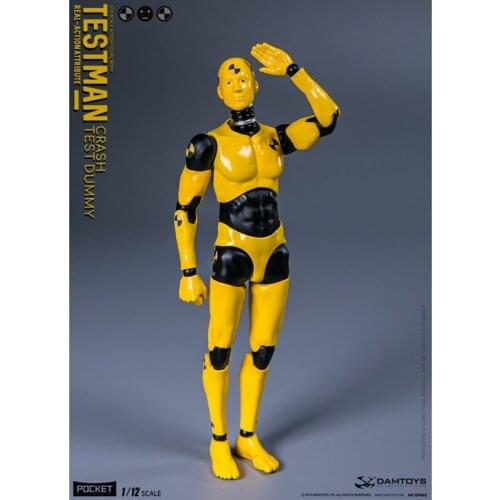 DAMTOYS DAM 1:12 CRASH TEST DUMMY TESTMAN Movable Figure Collectible Toys DPS02 Best Sell
