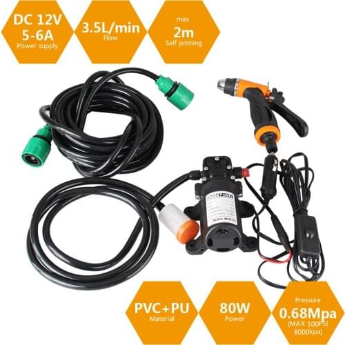 12V Portable Car Washer Gun Pump High Pressure Spray Washing Machine Car cleaning Kit For Car Wash Auto Care Electric Device