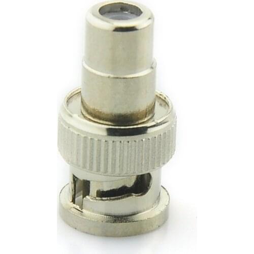 BNC Male to RCA Female Coax Cable Connector Adapter Coupler for CCTV Camera