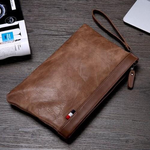 Xiao.p New Male bag Envelope Clutch High Quality Pu Leather Business Clutch Bags Casual Large Capacity Hand Bags For Male