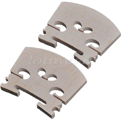 High Quality Low Cost Violin Bridges for 1/8 violin parts maple Pack of 2