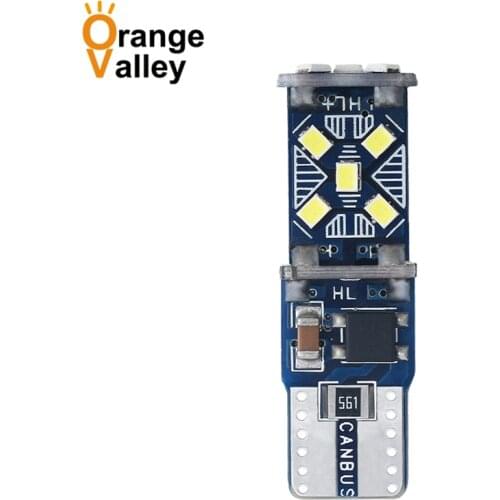 100PCS T10 W5W New Super Bright 15 LED Car Parking Lights 2016 168 501 Auto Wedge Turn Side Bulbs Interior Reading Dome Lamp