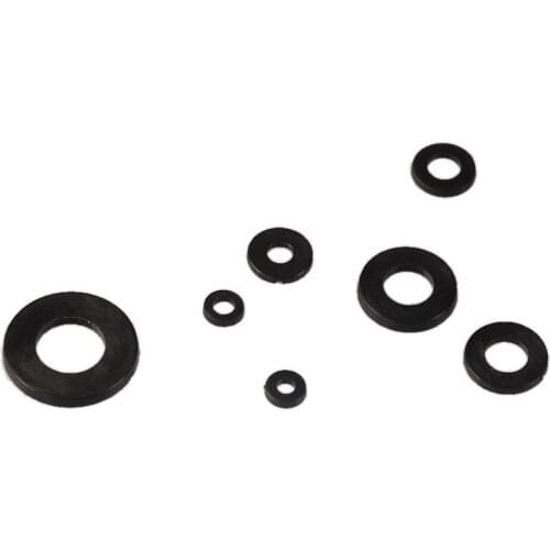 250PCS Nylon Flat Washer Assortment Kit Flat Spacer Washer Seals Gasket Insulation Ring Accessories M2 M2.5 M3 M4 M5 M6 M8