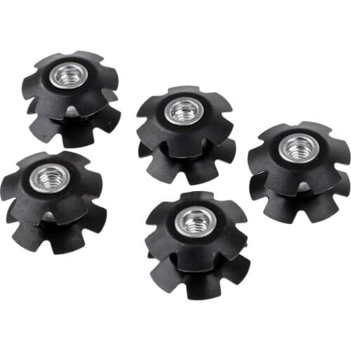 5Pcs Lightweight Headset Star Fangled Nuts Star Washer Headset Cap for Road MTB Bike Star Nut Accessories for Forks