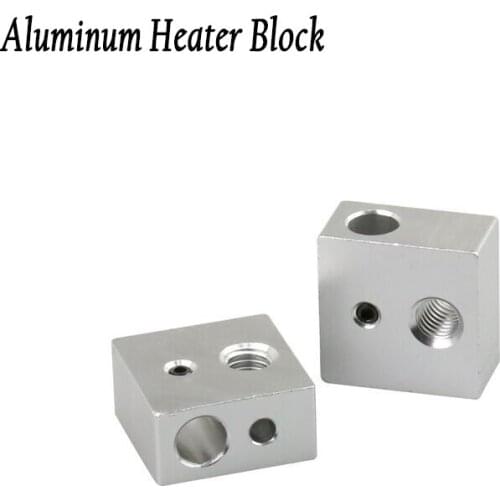 3pcs Anet A6 A8 Aluminum heater block mk8 M6 Head hotend 20*20*10 Specialized for MK7 Makerbot Extruder 3D Printer Parts