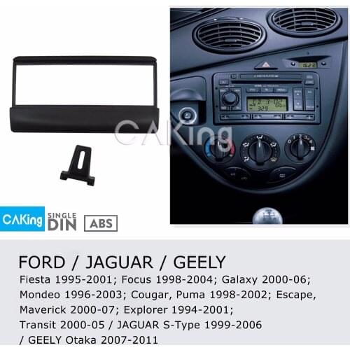 Single Din Car Fascia Radio Panel for FORD Escape, Maverick 2000-07; Explorer 1994-2001; Transit 2000-05 Dash Kit Plate Bezel