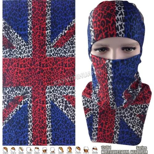 EXPRESS SHIPPING 100pcs/lot (Mix Model OK) Fashion Letters UK Flag Tube Sport Bandana Cycling Mask Scarf Multifunction Headwear