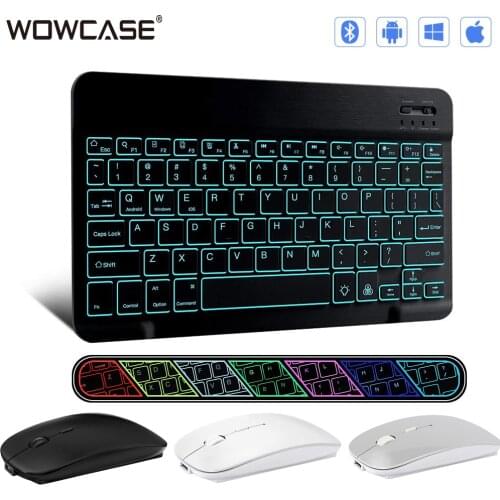 Wireless Mouse & Keyboard Computer Bluetooth Mouse Keyboard Silent PC Pad Rechargeable USB Port For iPad Work Mini Tablet Device