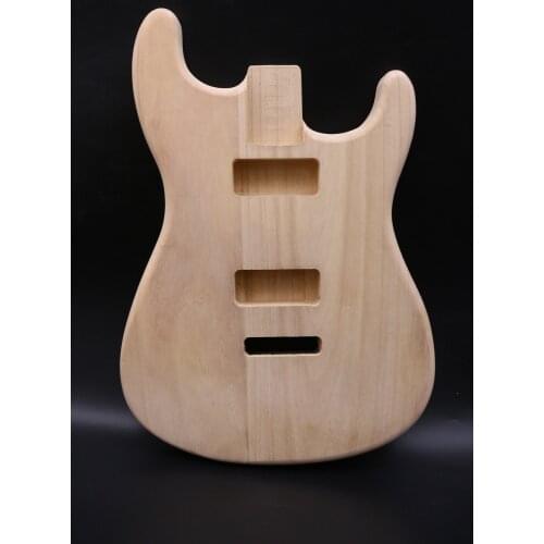 DIY ST HH Guitar Body Replacement Paulownia Unfinished Style Bolt On
