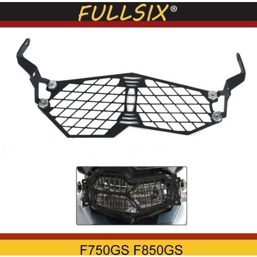For BMW F750GS F850GS 2018-2019 ON Headlight Protection Stainless Steel blackGrille mesh f750gs f850gs