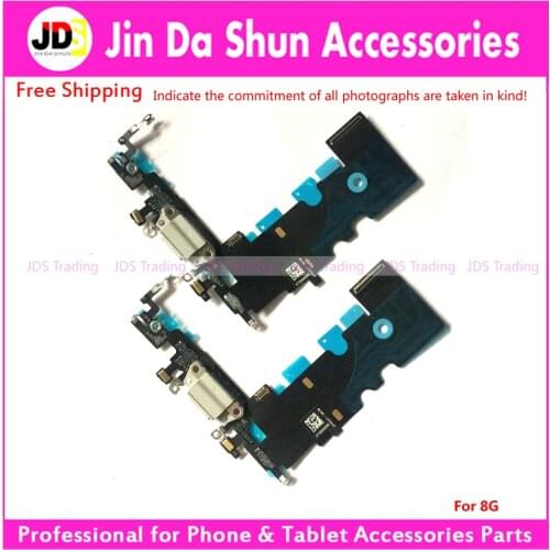For iPhone 8 8G Micro USB Charge Charging Connector Socket Port Mic Headphone Flex Cable Board Ribbon Flat Repair Parts