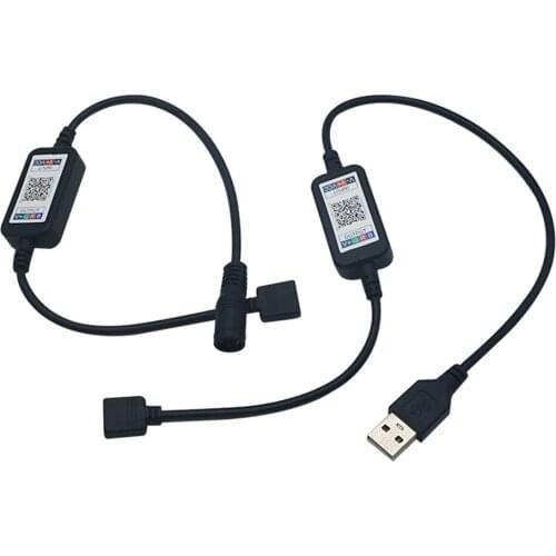 SZYOUMY Hot Mini Wireless RGB LED Strip Light Controller 5-24V Smart Phone Control USB Cable Bluetooth 4.0 Home Decor LED Light