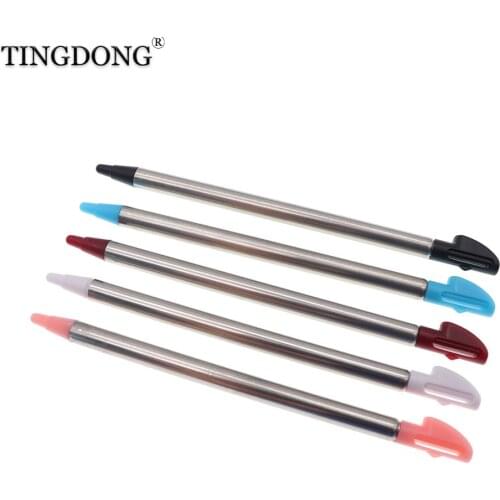 100PCS Metal Telescopic Stylus Touch Screen Pen for Nintendo 3DS LL XL