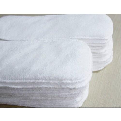 Hot Reusable Washable microfibre bamboo charcoal inserts Boosters Liners For Real Pocket Cloth Nappy Diaper Cover Wrap Insert