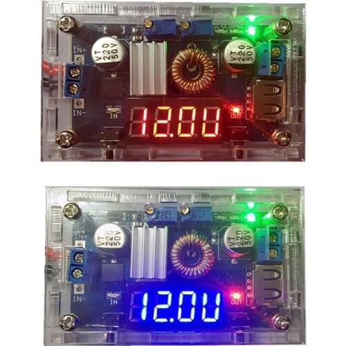 5A Constant Voltage/Current Step Down Module Voltage Current Power Display LED Driver For Lithium battery Charging With Case