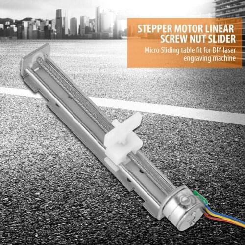 Silver Color Practical High Precision Stepper Motor Practical Stroke Stepper Motor with Slider for Motion Control