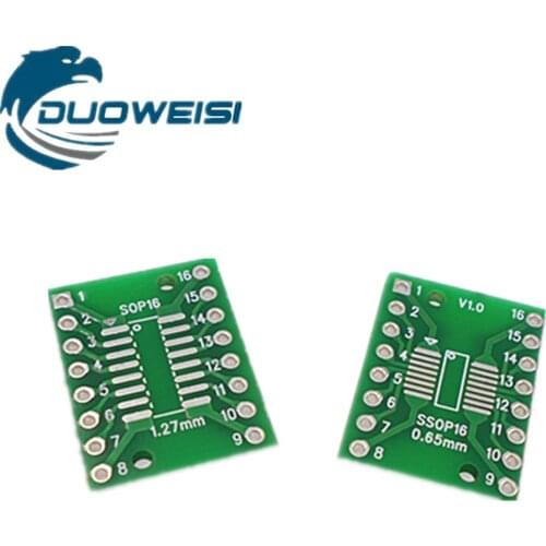 SOP16 SSOP16 TSSOP16 Patch to DIP DIP 0.65/1.27mm Adapter Board Test Board