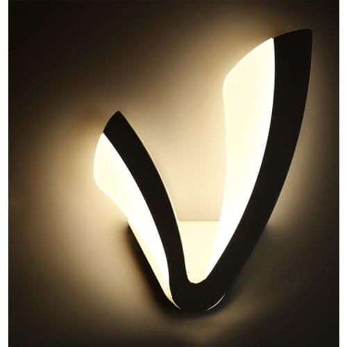 Modern LED Wall Lamp For Bathroom Bedroom 10W Wall Sconce White Indoor Lighting Lamp AC90-265V LED Wall Light Indoor Lightin bra