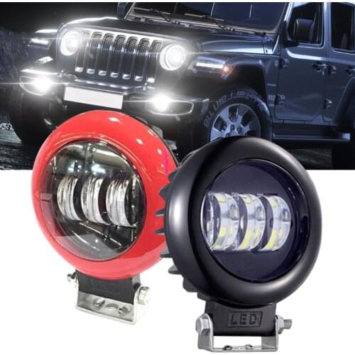 Led Work Light 30W 5inch Round Car Headlight 12V Auto Driving Fog Light for Motorcycle ATV SUV Boat Off Roads Lights Spot Lamp