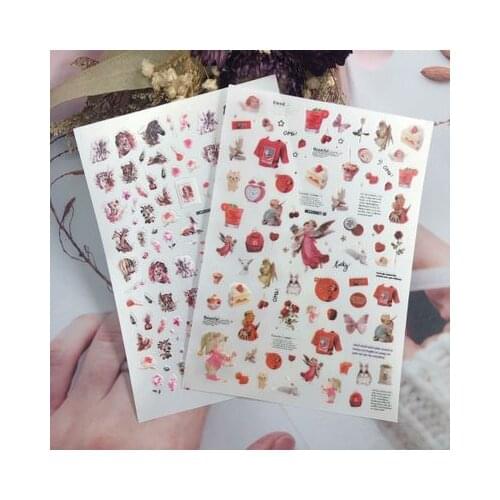 High Quality Good Price New Style Japanese Serious Nail Stickers for Girls Women Angels Lions Light Traceless Nail Decals Hot