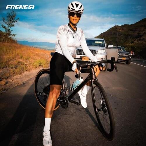 Frenesi Long Sleeve Cycling Wear Summer Womens Cycling Wear Set Triathlon Clothing Mountain Bike Racing Suit Cirismo Costume
