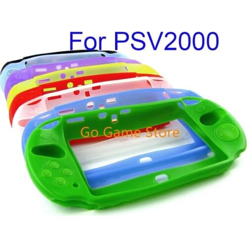 10pcs/lot For PSV 2000 PSVita PSV2000 Console Soft Silicone Skin Protector Guard Cover Protective Case Protect Shell