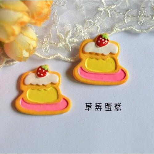 10pcs/lot flat back resin cake Scrapbook Embellishment DIY Phone Decoration 30*28mm