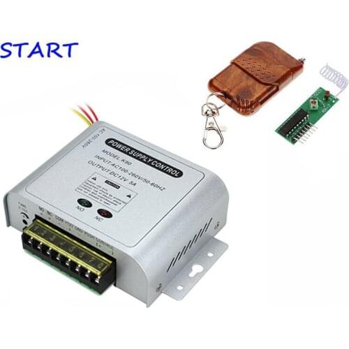 100-260V 50~60hz input 12V5A access control transformer power supply Switch Power Supply for Access Control with remote control